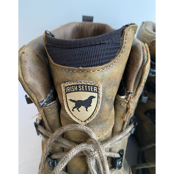 Irish Setter 2700 Pinnacle 7” Waterproof Leather Field Camo Boots sz 10 D $230 main image 11